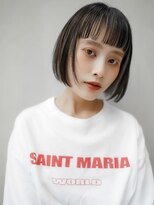 ギークス(GEEKS)&nbsp;【GEEKS渋谷】オン眉ボブ/アンブレラカラー/初ブリーチ/冬カラー