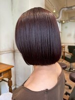 ラファンジュ ヘアー(Rohange hair) 【まとまり重視】広がりを抑えるぷつっとボブ/艶カシス