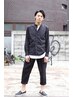 《男性におすすめ》カット+炭酸ヘッドスパ+眉カット¥10200→¥9180【府中】