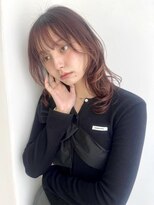 アスティブランシュ(Asti blanche)&nbsp;ピンクブラウン ボルドー ミディアムパーマ　デジタルパーマ