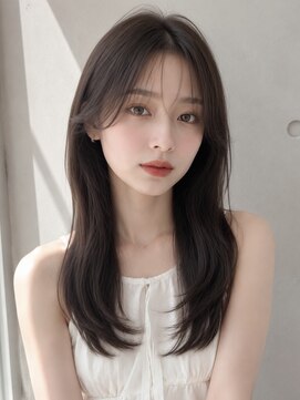 ノア(NOA) 【NOA】 顔周りレイヤー×艶ダークグレージュ髪質改善