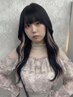 【もみあげ周りに少しだけ】イヤリングカラー(ブリーチ込)+TR_￥10000 (原宿)