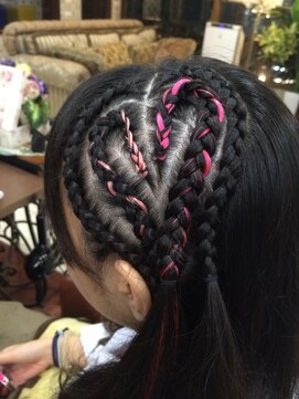 リアンジュ 辻堂(Reange) コーンロウ ハート♪