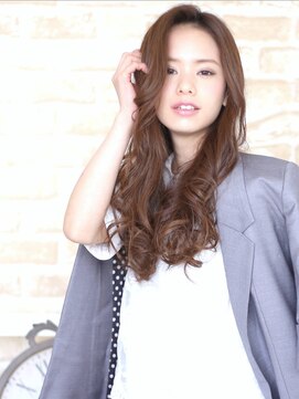 ラ ブレス なんばスカイオ(LaBless) かきあげバング☆ラフリッヂカールロング