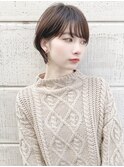 ショートボブ髪型【30代40代50代】ストレートパーマ黒髪