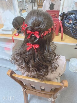 アチーブ エムプラス 茶屋町店(Achieve m +) NEWOPEN！ハーフアップ（ヘアセット専門店Achieve m+）