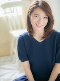 *CUORE松戸*…レイヤーカットxクリアカラーワンカールセミディc