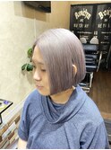ホワイトグレージュカラー　× ミニボブ　（SOMEBRIDGE 亀有）
