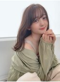 アッシュベージュ×ロング