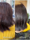 20代30代40代髪質改善酸熱トリートメント艶感ストレート