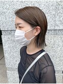 《お客様スタイル　五月女》耳掛けが可愛い切りっぱなしボブ！
