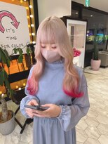 アマンドール(Aman D'or)&nbsp;【AMAND'OR 石川】かわいすぎるミルクティ×ピンク裾カラー