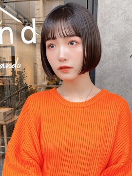サンド 表参道(sand) 前下がりショートボブ大人可愛い20代30代表参道