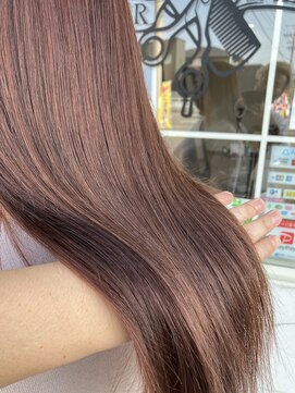 フリー(Free) 大人可愛い艶々さらさらピンクブラウン・カシスピンクカラー