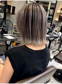 海外ヘア ボブ ハイライトバレイヤージュ t112 外国人風