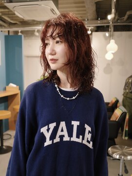 ヨー(Yoh-) 【大人ウルフパーマ/阿部達哉】レイヤー/ミディアムパーマ