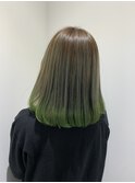 グラデーションカラー,オリーブカラー,グリーン【草加】