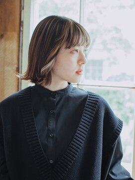 ロッソ 五反野店(Rosso) ナチュラル外はねミディスタイル[五反野]