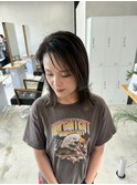 外ハネ×ナチュラルバレイヤージュカラー♪