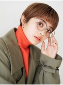 ベリーショート×オン眉＝個性派女子
