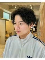 ガリカ 大名(Gallica)&nbsp;黒髪束感ショート7:3パートスタイル