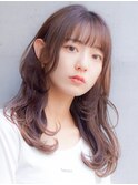 大人可愛い☆顔周りレイヤー×アンティークピンクベージュ