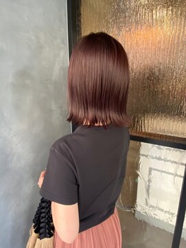 ネオリーブルノン 日吉(Neolive Runon) 外ハネボブ切りっぱなしボブ髪質改善カラー美髪日吉