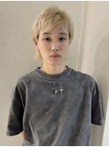 ブロンドヘア　ハイトーンベージュ　ミニウルフ　MOMO