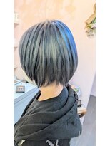 アズヘアー ラペ 三日市店(A'z hair LAPAIX)&nbsp;透明感ブルーブラックボブ