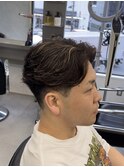 神保町ラフカールブルーブラックメンズスパイキーショートmen's