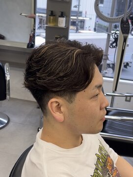 グルーマーズトウキョウ(GROOMER/S TOKYO) 神保町ラフカールブルーブラックメンズスパイキーショートmen's