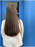 艶髪カラーくすみアッシュベージュ髪質改善似合わせカット