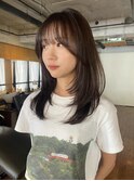 【あきら】ミディアムレイヤーカット顔まわりレイヤーカット