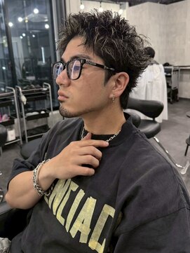 ラベル 渋谷(LAVEL) スパイキーショート/ハイライトカラー/渋谷メンズショート