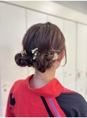 やるツインお団子アレンジ