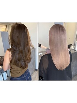 ダメージレスにこだわった施術で大人の魅力を引き出す。透明感たっぷりで、艶のある上品な仕上がりに…♪