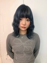 シェノン 表参道(CHAINON)&nbsp;表参道/着物ヘア/ダークアッシュ/ミディアムレイヤーカット/渋谷