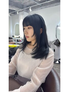 アフィナー 新宿(Afinar) ブリーチハイライト髪質改善ダブルカラーレイヤーカット/新宿