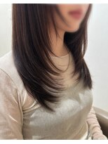 エアー(Air)&nbsp;ほんのりチェリーブラウン × レイヤースタイル