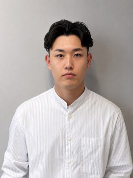 ブラック(BLACK) フェザーパーマ/オールバックパーマ/メンズパーマ