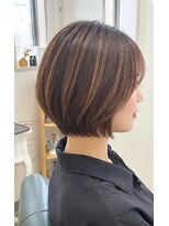 ヘアアトリエ ナイン 岡部店(hair atelier nine) ハッシュカット/グレージュ/ツートンカラー/福島市