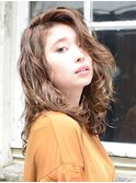 レディなひし型ウェーブミディ