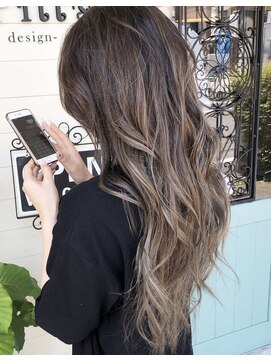 ラピッツヘアデザイン(la Pitt's hair design) ロング×グレージュ【ラピッツ】