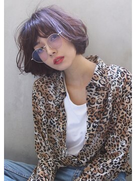 ブラン 栄(Blanc) 【Blanc/栄】外ハネボブ＿パープル＿ネイビーカラー1