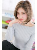 大人かっこいい外国人風おフェロ抜け感ウルフボブa1