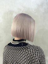 ゲーム 渋谷店(GAME)&nbsp;ダブルカラーホワイトベージュケアブリーチ丸みショート髪質改善