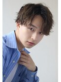 MEN'S HAIRマッシュパーマハイライト束感ショート
