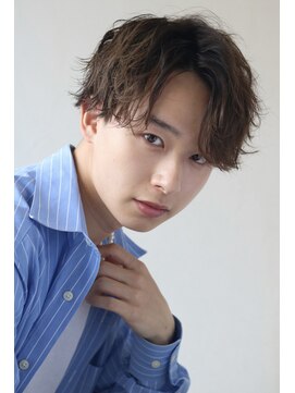 ソイクフ 高田馬場店(SOY-KUFU) MEN'S HAIRマッシュパーマハイライト束感ショート