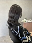 ラベンダーグレー／大人ガーリー／髪質改善／波ウェーブ