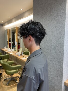 ブロッサム 東中野店 コンマヘアツーブロックマッシュカルマパーマノーセットマッシュ